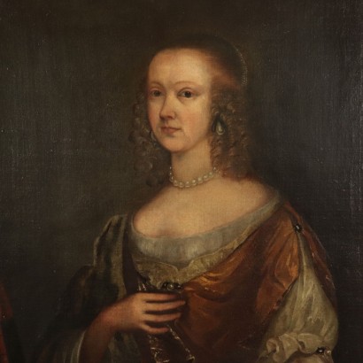 Portrait d'une noble dame avec violoncelle