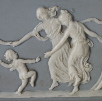 Small bas-relief in porcelain Wedgwood