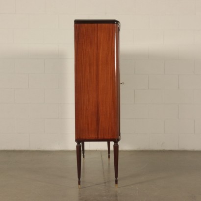 Cupboard Rosewood Veneer Marble Vintage Italy 1950s