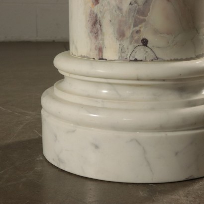 Vase Holders Marble Column 19th Century