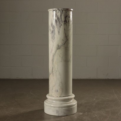 Vase Holders Marble Column 19th Century