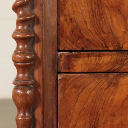 Chest of Drawers Walnut Italy Half 1800s