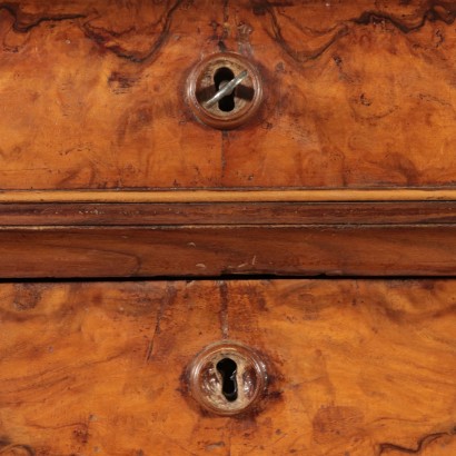 Chest of Drawers Walnut Italy Half 1800s