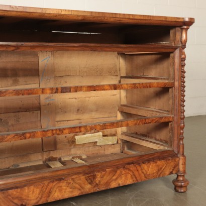 Chest of Drawers Walnut Italy Half 1800s