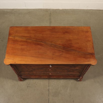 Chest of Drawers Walnut Italy Half 1800s