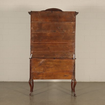 Commode scriban Noyer Italie Moitié '700