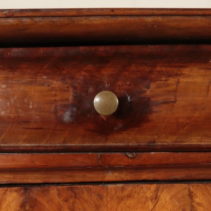 Pair of Walnut Nightstands Italy Mid 19th Century