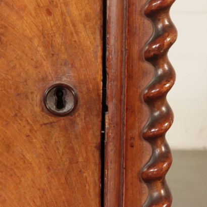 Pair of Walnut Nightstands Italy Mid 19th Century