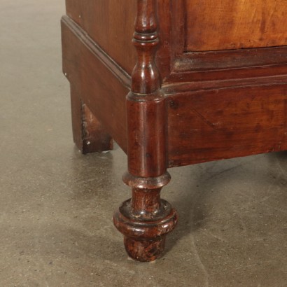 Pair of Walnut Nightstands Italy Mid 19th Century