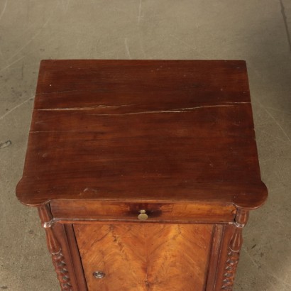 Pair of Walnut Nightstands Italy Mid 19th Century