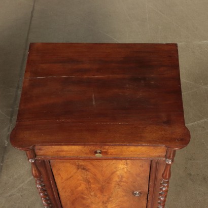 Pair of Walnut Nightstands Italy Mid 19th Century