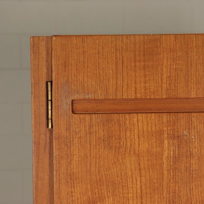 Wardrobe Teak Veneer Vintage Italy 1960s