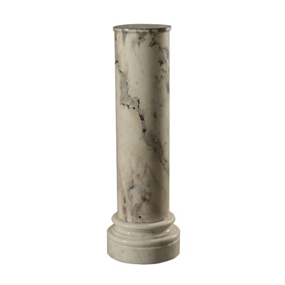 Vase Holders Marble Column 19th Century