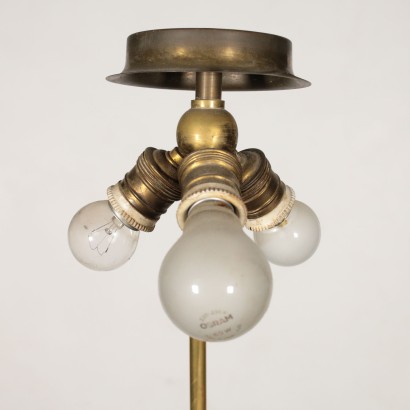 Floor Lamp with Coffee Table Marble Brass Italy 20th Century