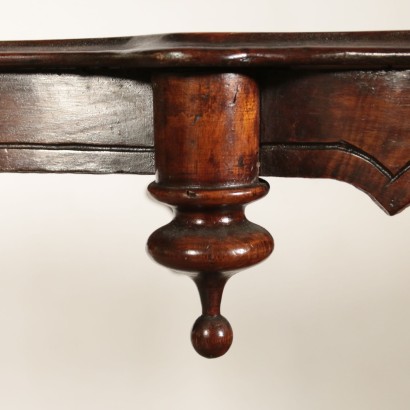 Walnut Table Manufactured in Italy 19th Century