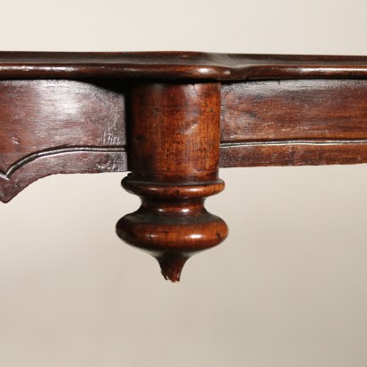Walnut Table Manufactured in Italy 19th Century