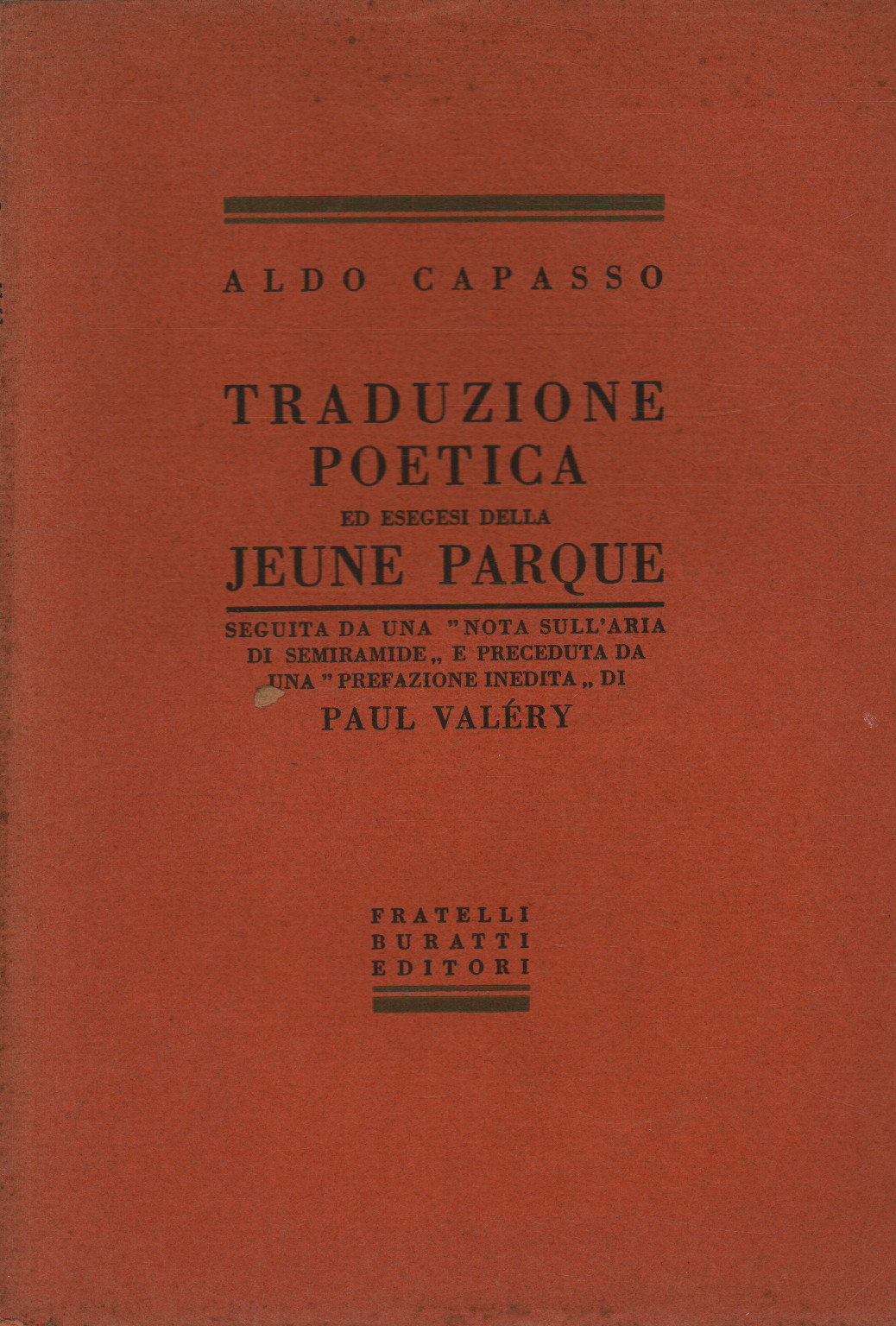 Traduzione ed esegesi della "Jeune Parque" , s.a.