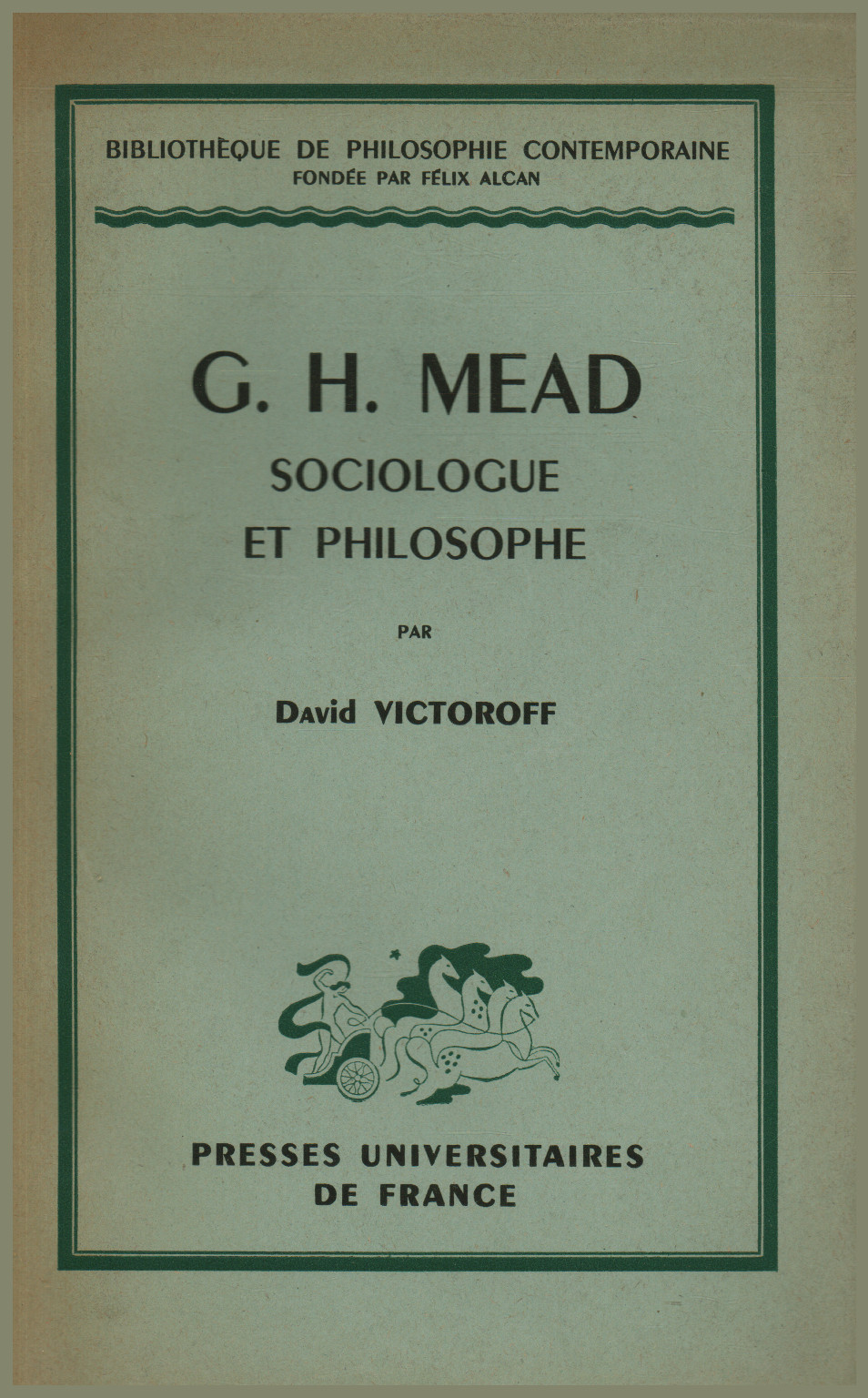 G. H. Mead, sociologue et river güter university, s.zu.