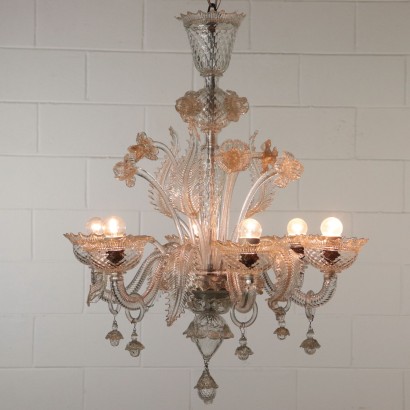 Chandelier Murano Glass Made in Italy 20th Century