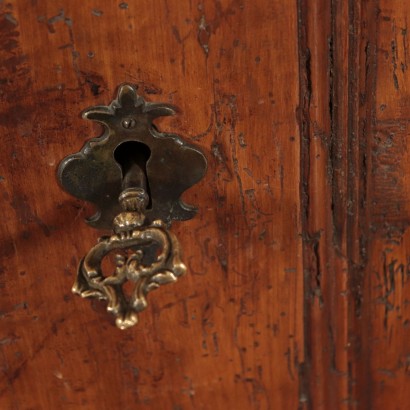 Cupboard Solid Walnut Italy Early 18th Century