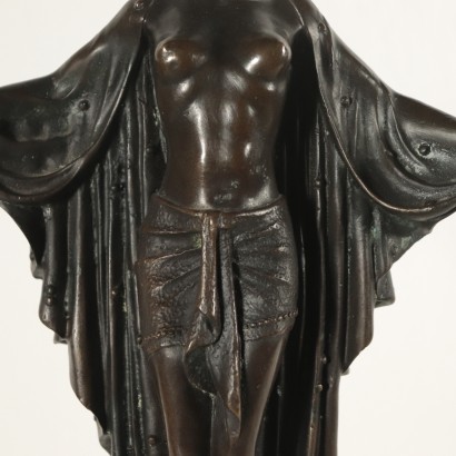 Female Figure Bronze Sculpture Copy of Demetre Haralam Chiparus