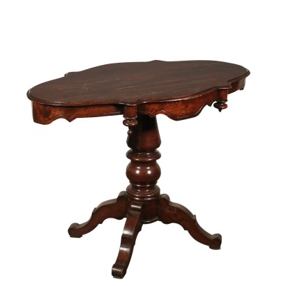 Walnut Table Manufactured in Italy 19th Century