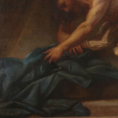 Christ at the Columns Oil Painting 17th Century