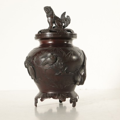 Bronze Incense Burner Made in Japan Meiji Age