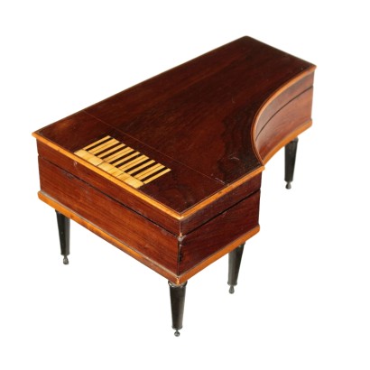 Piano à Queue Miniature Diverses Essences de Bois Autriche '800