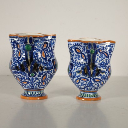 Pair of Vases Ghirla Ceramic Italy 20th Century