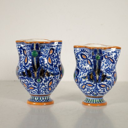 Pair of Vases Ghirla Ceramic Italy 20th Century