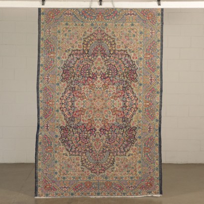 Tapis Kerman Laine Fabrication manuelle Iran Années 50-60