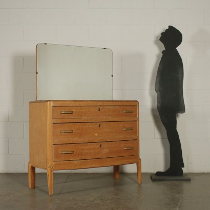 Chest of Drawers with Mirror Vintage Italy 1930s