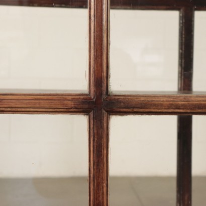 Display Cabinet Softwood Glass Vintage Italy 1940s