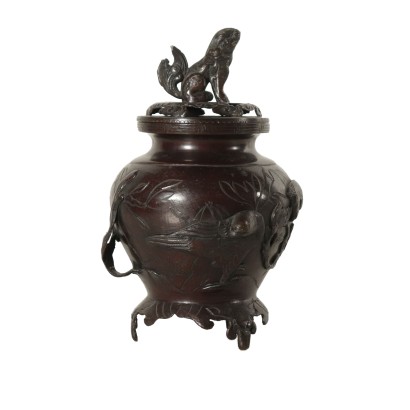 Bronze Incense Burner Made in Japan Meiji Age