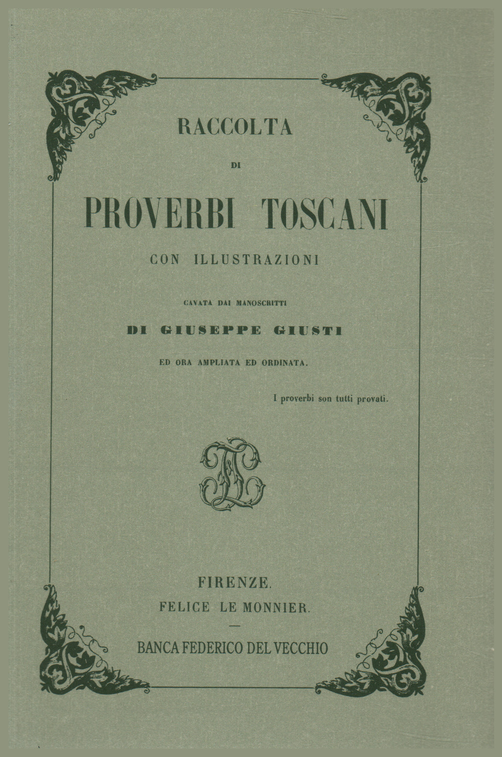 Collection of proverbs tuscan, s.a.