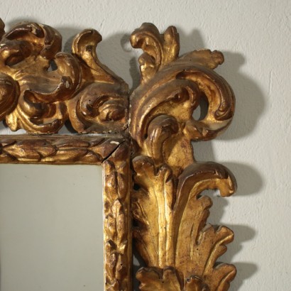 Antique Carved Mirror Italy Early 18th Century