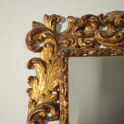 Antique Carved Mirror Italy Early 18th Century