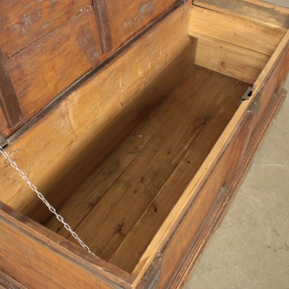 Storage Bench with Walnut Tiles Italy 19th Century