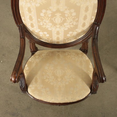 Paire de Fauteuils Peuplier Italie '700