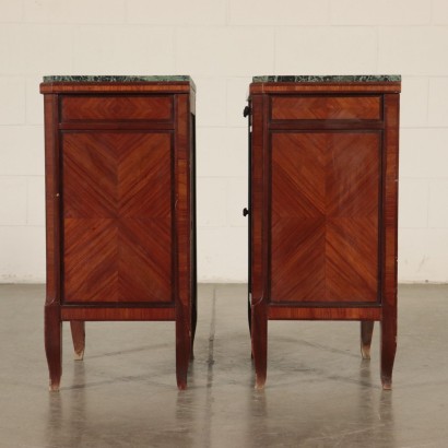 Pair of Nightstands with Decorated Tiles Italy 20th Century