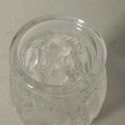 Vase Lalique René Lalique Verre Transparent Opaque France Années 40