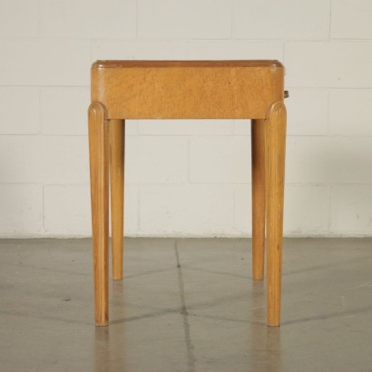 Petite Table Placage de Loupe Hêtre Italie Années 30-40