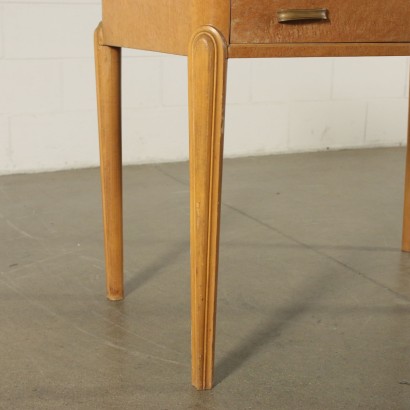 Petite Table Placage de Loupe Hêtre Italie Années 30-40