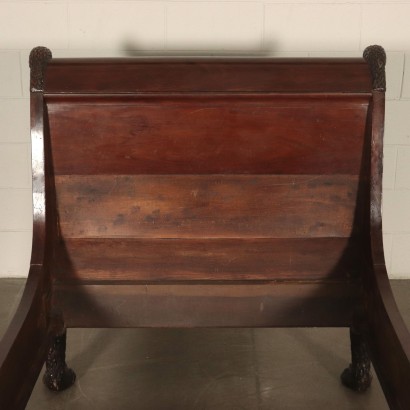 Empire Style Mahogany French Bed Italy 19th Century