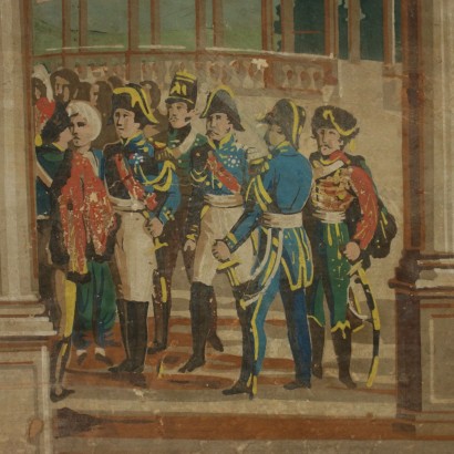 Hommage à Napoléon Tempera sur Papier '800