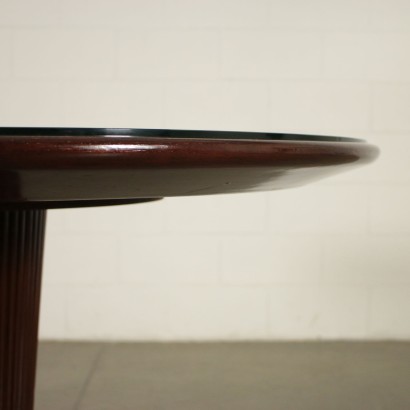 Mahogany Vintage Table Italy 1950s