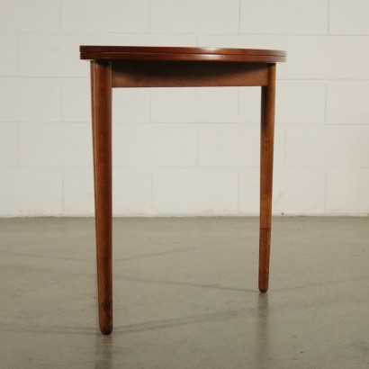 Danish Round Table Convertible Console Teak 1960s