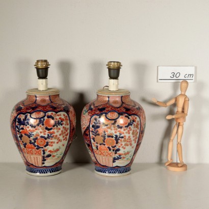 Paire de Vases Imari Céramique Japon '800-'900