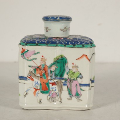 Porcelain Tea Box with Lid China 1900s